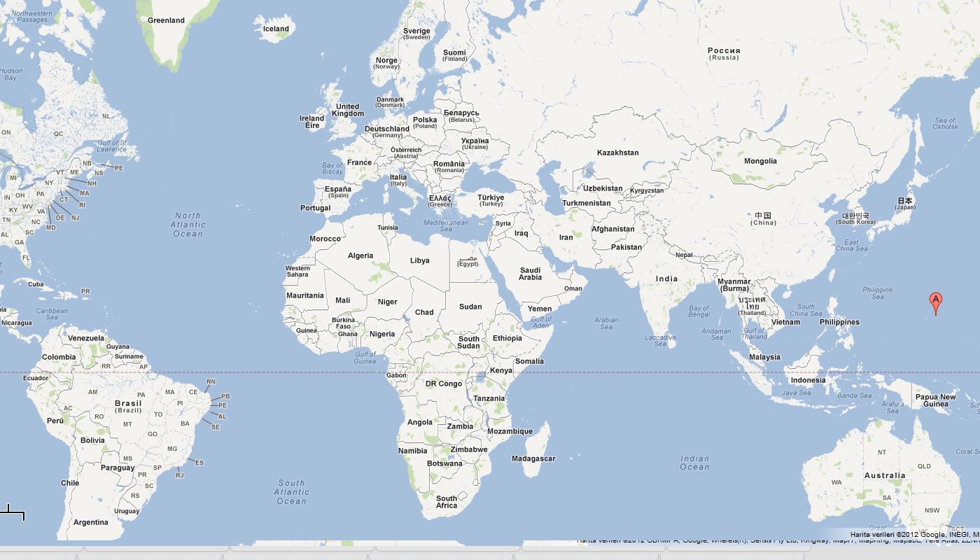 carte du iles mariannes du nord monde